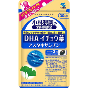 小林製薬 DHAイチョウ葉アスタキサンチン 90粒 30日分