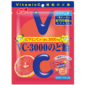 ノーベル VC-3000のど飴 ピンクグレープフルーツ 90g