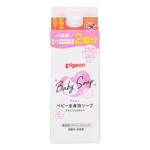 ピジョン ベビー全身泡ソープ ベビーフラワーの香り 詰めかえ用 2回分800ml