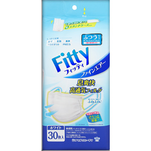フィッティ ファインエアーマスク ホワイト ふつう 30枚入