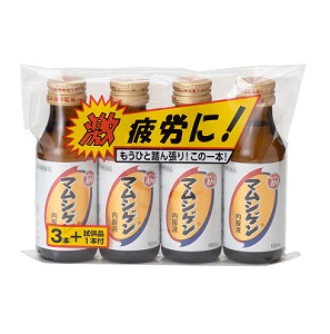 マムシゲン内服液  100ml×4本パック(3本+試供品１本)×15個（１ケ－ス） 同梱不可
