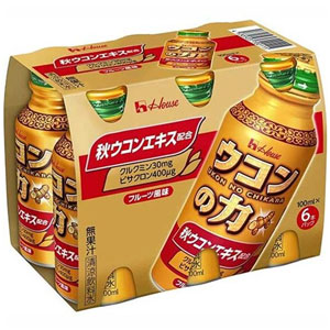 ウコンの力 ウコンエキスドリンク 100ml×6本