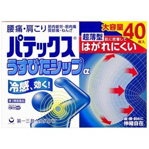 パテックス うすぴたシップα 40枚入（10枚入り×4）