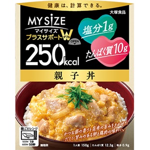 250kcalマイサイズ プラスサポートW 親子丼 150g