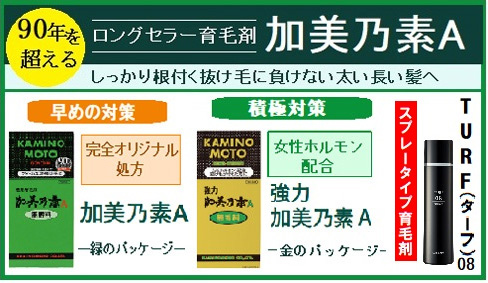 90年を超えるロングセラー育毛剤 加美乃